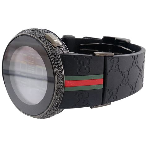 fake black diamond gucci watch|men's black diamond gucci watch.